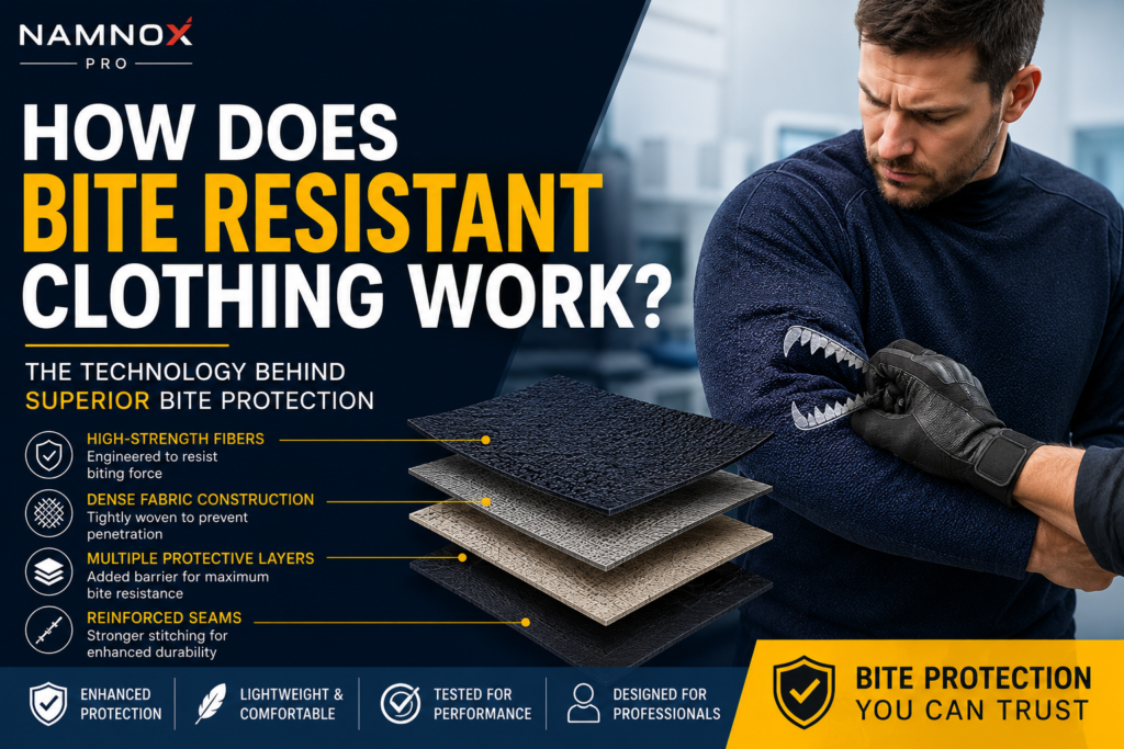 How bite resistant clothing works through protective fabric and garment construction