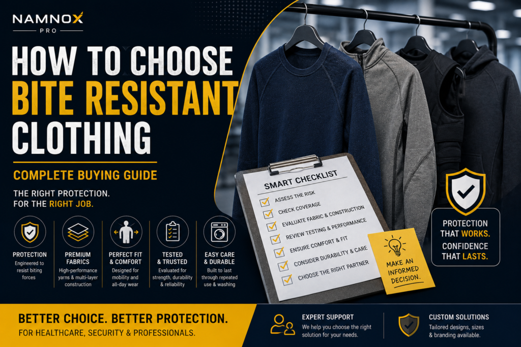 How to choose bite resistant clothing based on protection, fit and fabric